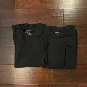 Forever 21 Men’s Pack of 2 Black Shirts